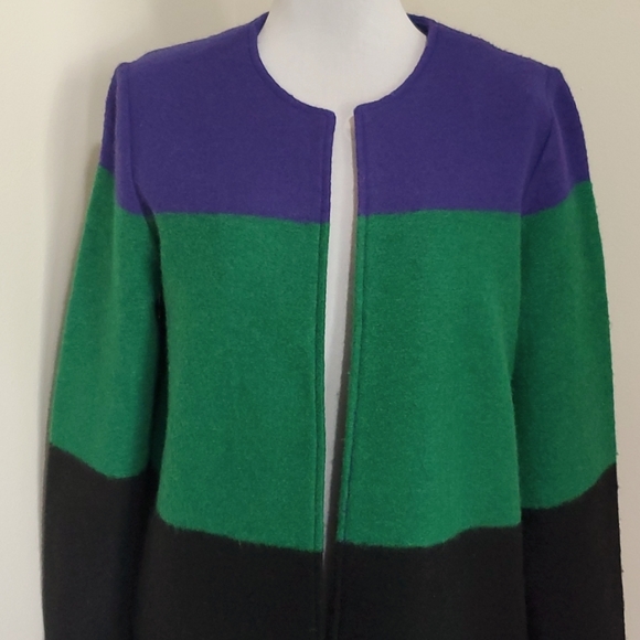 Max Studio - Wool Blend Open Front Duster/Coat - Size M - Picture 3 of 7